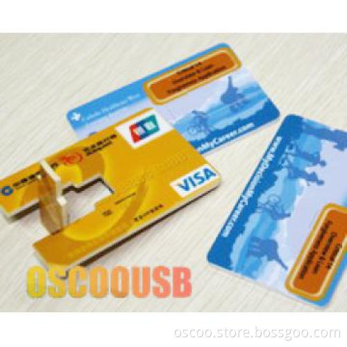 Credit Card style USB flash drive with Full Color imprinting